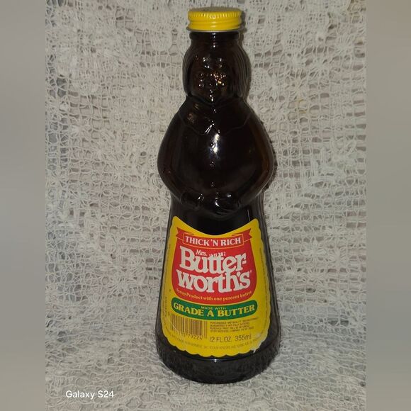 3 VINTAGE MRS. BUTTERWORTH'S Glass Bottle Lot 12”/9” Tall 1960s Hard To Find - Picture 6 of 13